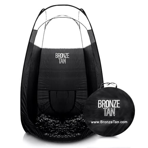 Pop Up Spray Tan Tent for Professionals - Waterproof Booth With Portable Carrying Case for Spray Tan Salons - Self Tanning Black by Bronze Tan | Amazon (US)