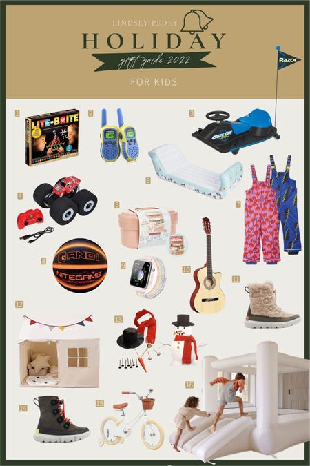 See the complete gift guide for kids over at lindseypedey.com!! 

Gift guide, gifts for kids, gifts for girls, gifts for boys 

#LTKHoliday #LTKunder50 #LTKkids