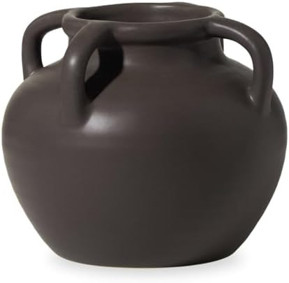 Torre & Tagus Brown Ceramic Vase with Handles - 6 Inch Decorative Vase for Home Decor, Decorative... | Amazon (CA)
