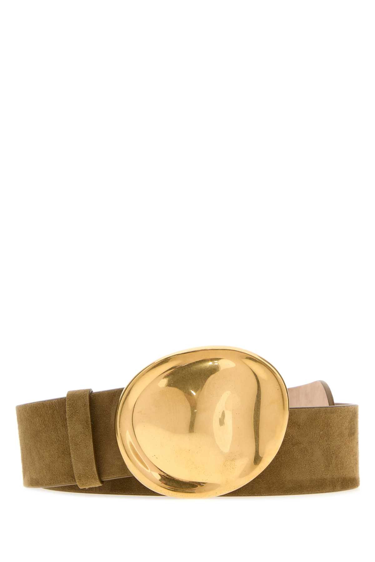 Khaite Beige Suede Keefe Belt Mud Cinture - Women | Italist.com US
