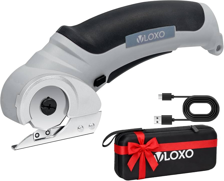 VLOXO Cordless Electric Scissors 4.2V Cardboard Cutter with Safety Lock | Amazon (US)