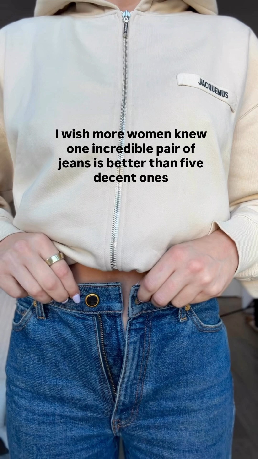 I wish more women knew that one incredible pair of jeans will do more for your wardrobe than five decent ones.

For years I kept buying “pretty good” jeans… and they never quite hit right. The rise was off, the leg shape wasn’t flattering, or I found myself constantly adjusting them.

These were DEF an investment, but the fit is so insane that I reach for them about five days a week. They instantly make everything else I wear look more polished — even something as simple as a tee and blazer.

I’ve learned sometimes the smartest move isn’t buying more… it’s finding the one pair that fits like perfection.

I have them Montgomery shade and the Bryce and now I want the black ones next. They run tts and I’m 5’10 for reference ￼

#LTKTall #LTKOver40 #LTKstorytime