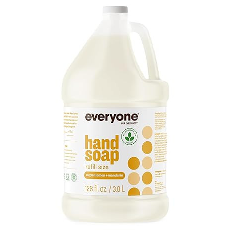 Amazon.com : Everyone Liquid Hand Soap Refill, 1 Gallon, Meyer Lemon and Mandarin, made with Esse... | Amazon (US)