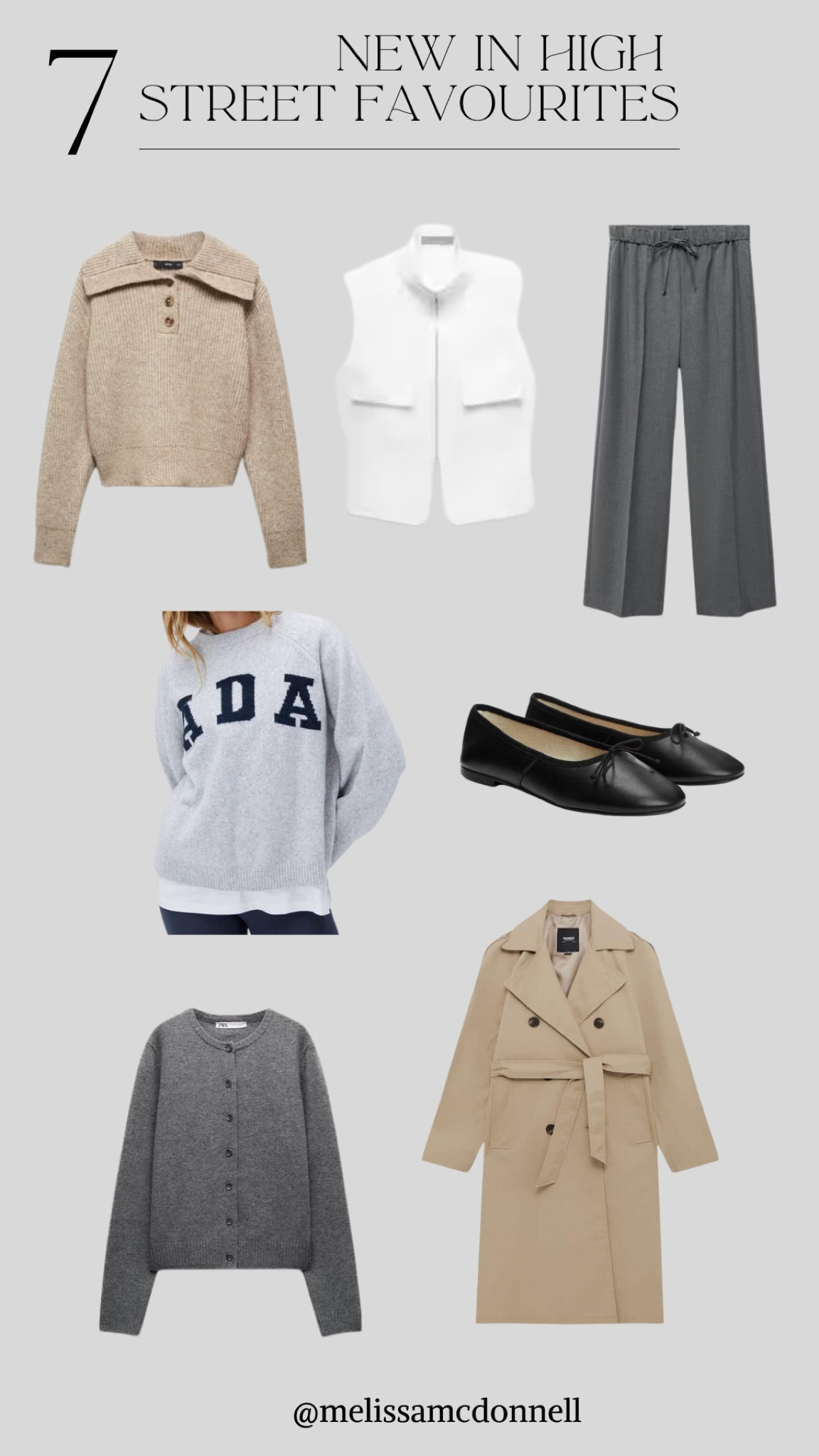 7 new high street favourites under £65🤍
Trench coat, cardigan, trousers, flats, jumper and top. 



#LTKMostLoved #LTKeurope #LTKstyletip
