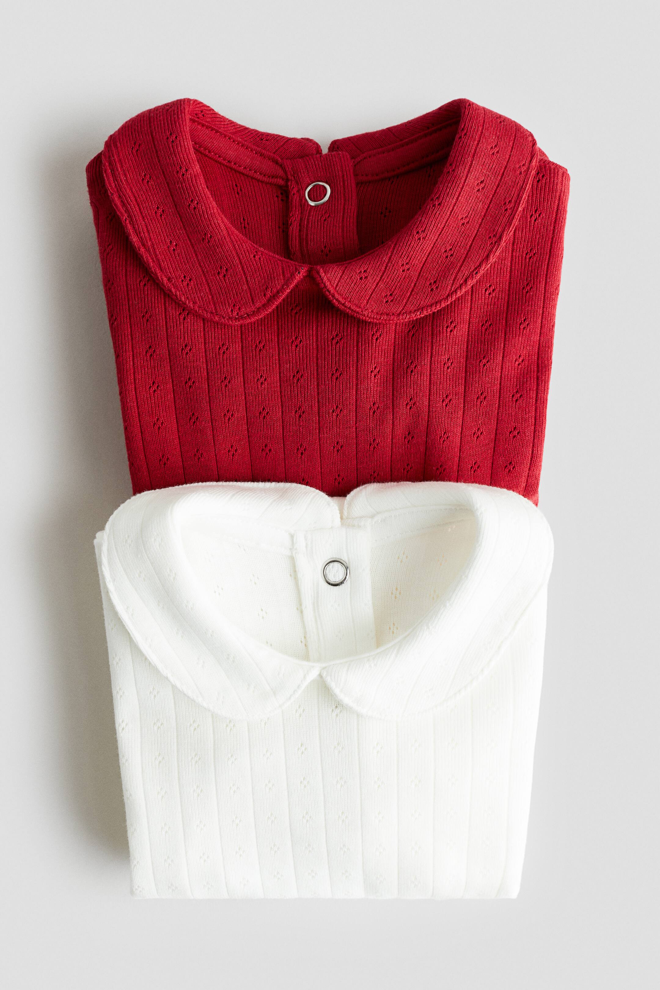 2-Pack Bodysuits with Collar | H&M (US + CA)