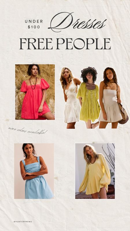 Dresses under $100 from Free People! Wedding guest dress, vacation dress, spring dress, summer dress, graduation dress

#LTKStyleTip #LTKFindsUnder100