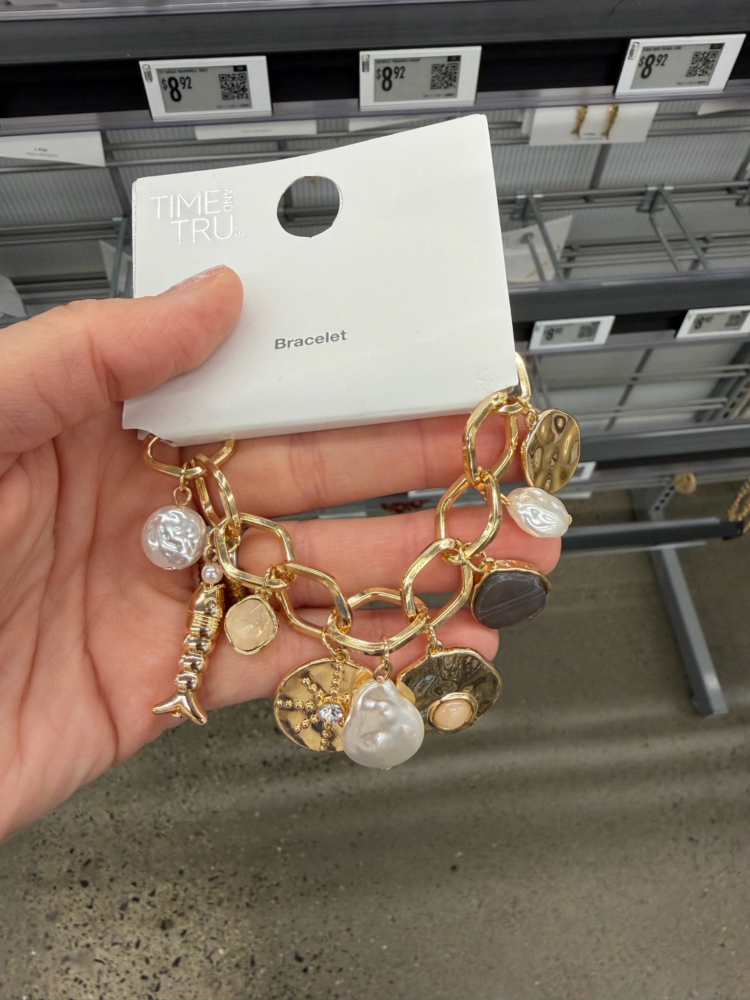 Fish and seashell charm bracelet at Walmart! So cute for summer. #walmartfashion