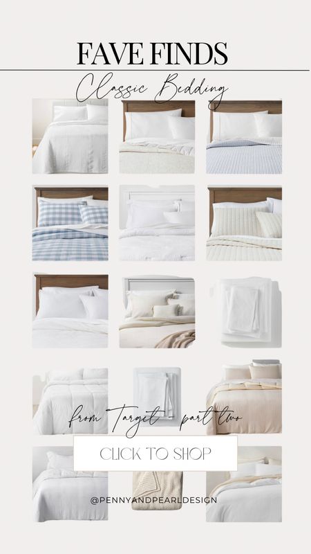 Target is the absolute best for affordable bedding with a luxurious look and feel. Their Casaluna and Threshold lines have amazing dupes for Pottery Barn’s Linen, Cloud and Matelasse bedding for a fraction of the price.

Shop my go-tos (part two!) and follow @pennyandpearldesign for more home style and interior design ✨



#LTKFind #LTKsalealert #LTKhome
