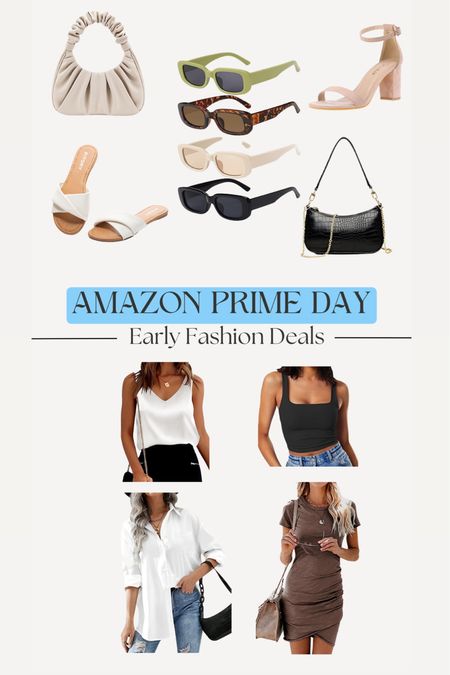 Amazon Prime Day , Early Fashion Deals
•
Accessories, sunglasses, Amazon finds, tank top, button down, oversized , purse, sandals, heels