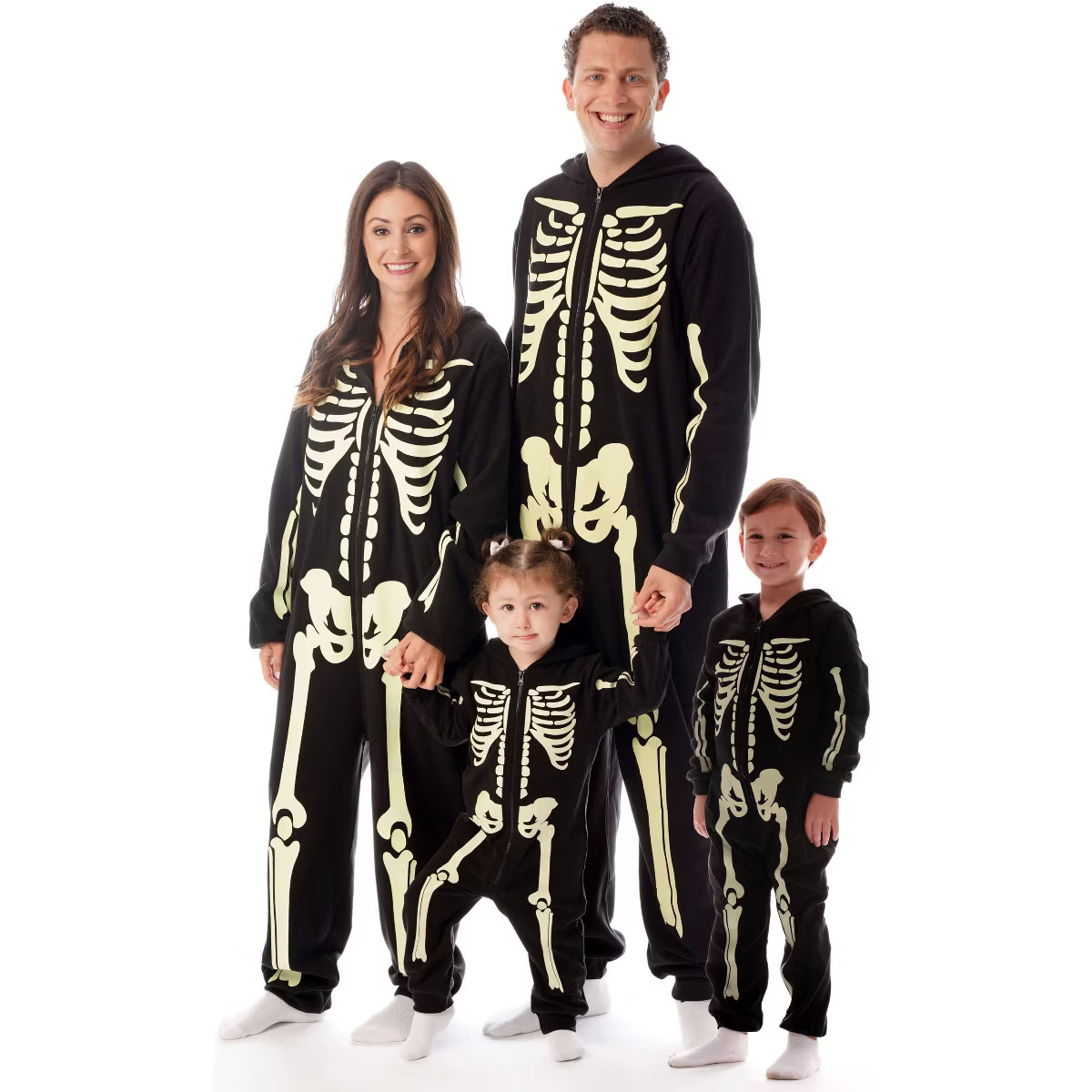 #followme Glow In The Dark Skeleton Adult Bodysuit Pajamas | Target