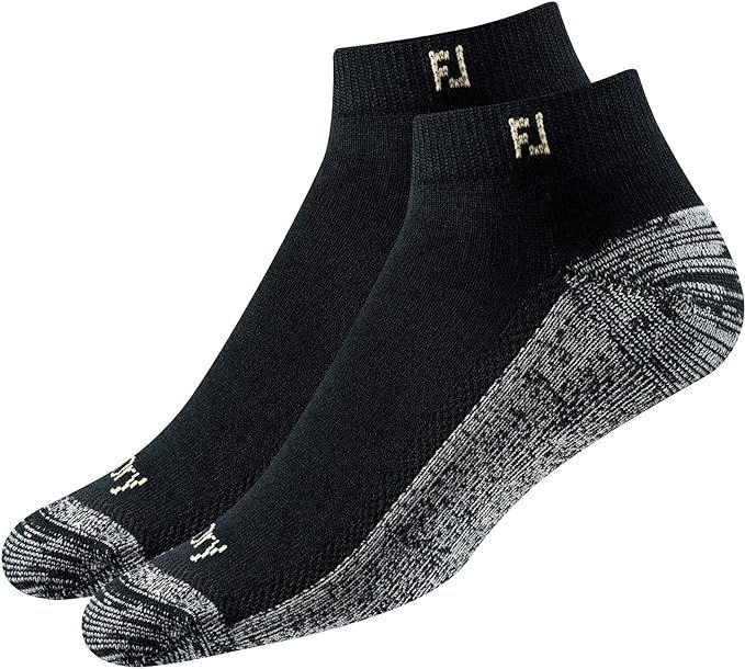 FootJoy Men's ProDry Sport 2-Pack Socks, Black, Fits Shoe Size 7-12 | Amazon (US)