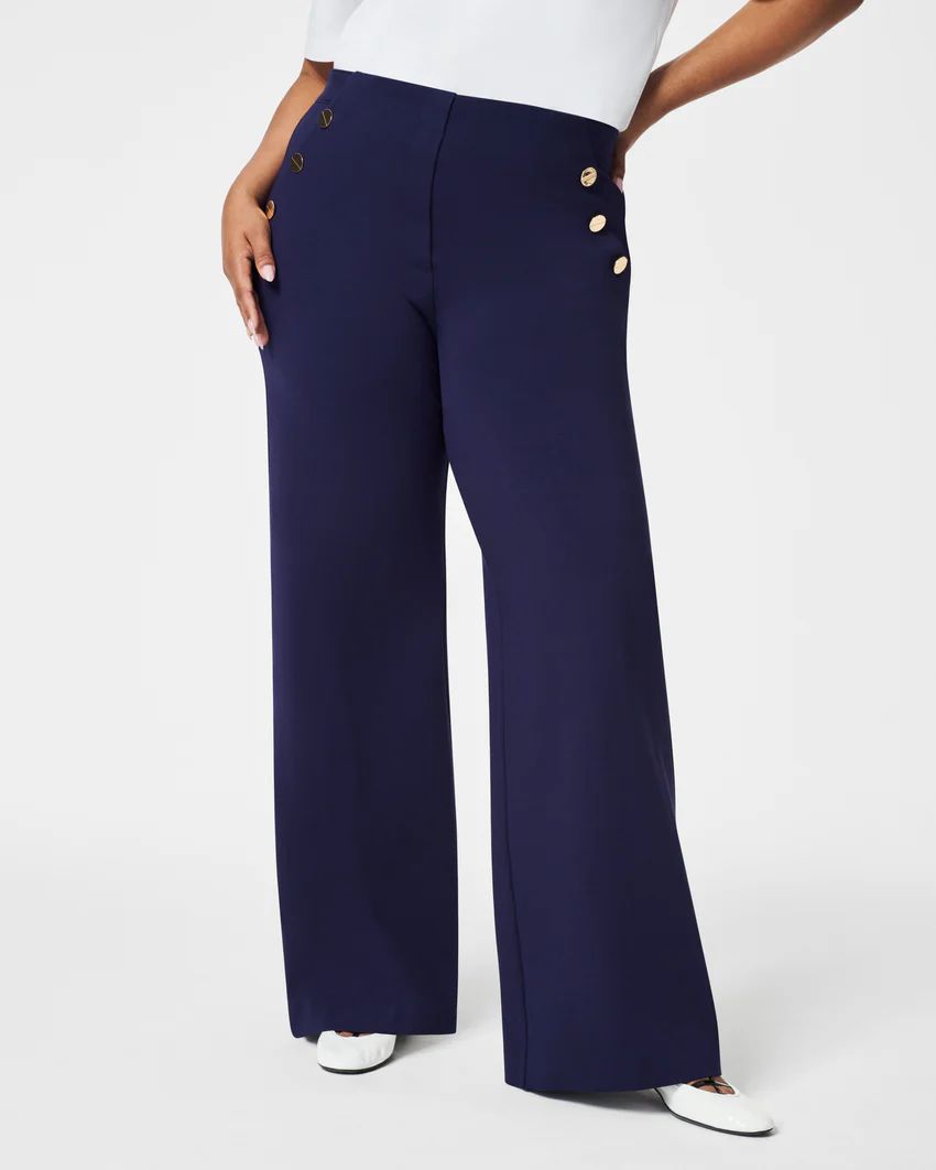 The Perfect Pant, Button Wide Leg | Spanx