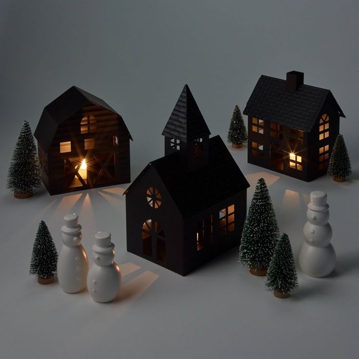 Metal Houses Village Kit Black - Wondershop™ | Target