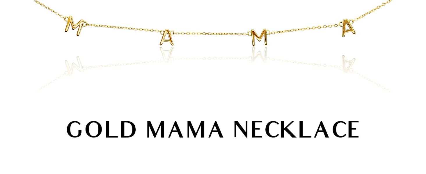 Benevolence LA Mama Necklace Dainty Necklace, 14k Gold Dipped Necklaces For Women, Gifts for Mom ... | Amazon (US)