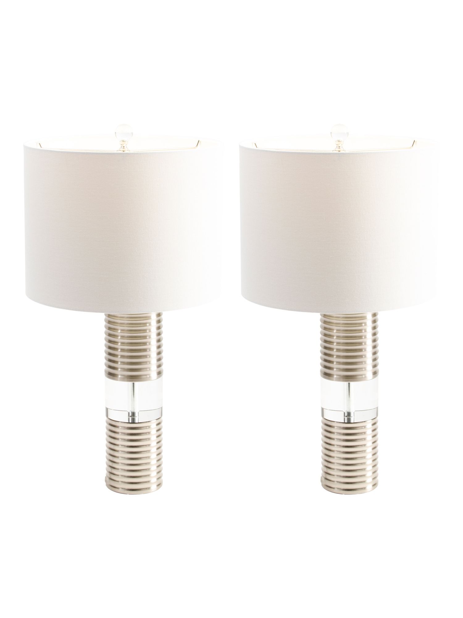 Set Of 2 26in Crystal Base Lamps - Table Lamps - T.J.Maxx | TJ Maxx