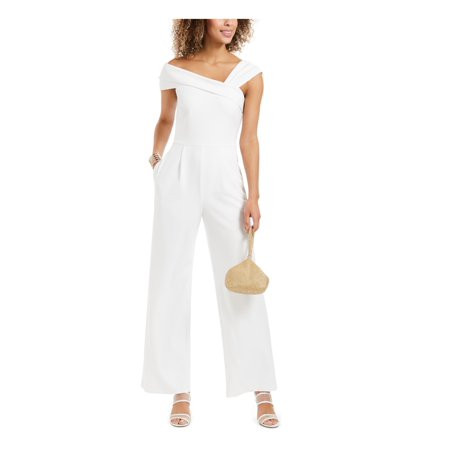 VINCE CAMUTO Womens White Sleeveless V Neck Evening Wide Leg Jumpsuit 8 | Walmart (US)