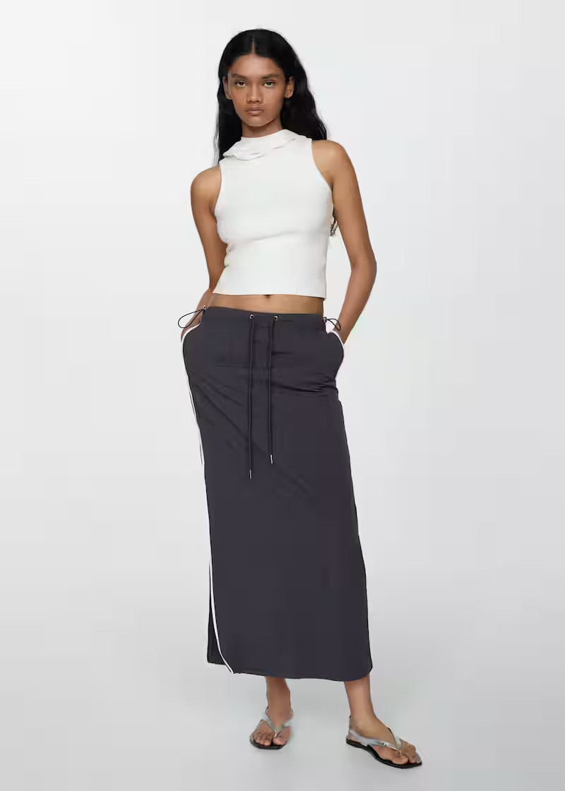 Strapless belted top -  Women | Mango USA | MANGO (US)