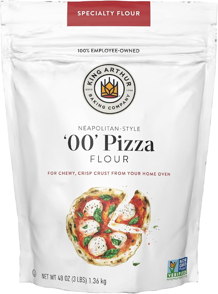King Arthur 00 Pizza Flour, Non-GMO Project Verified, 100% American Grown Wheat, 3lb | Amazon (US)
