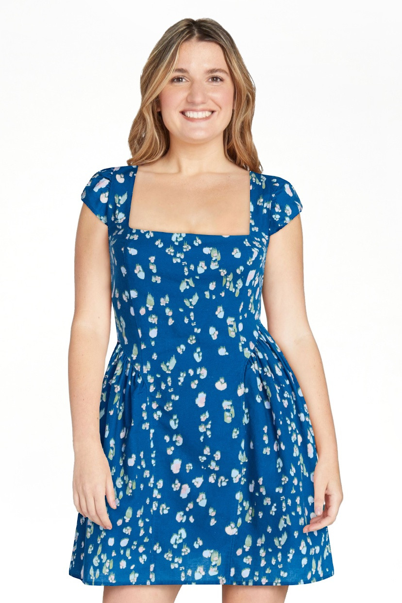 Scoop Women's Square Neck Mini Dress, Sizes XS-XXL | Walmart (US)