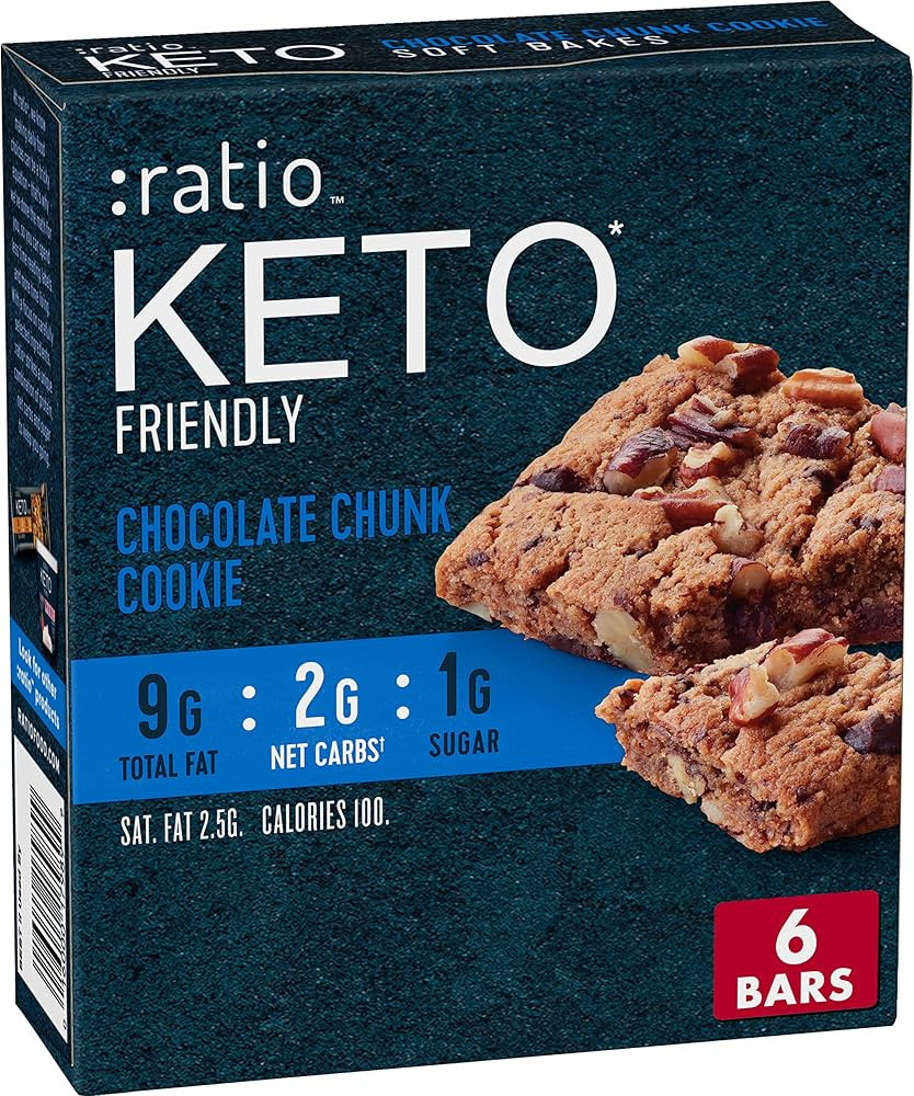 :Ratio Keto Friendly Chocolate Chunk Cookie, 0.89 Oz, 6 Ct | Amazon (US)