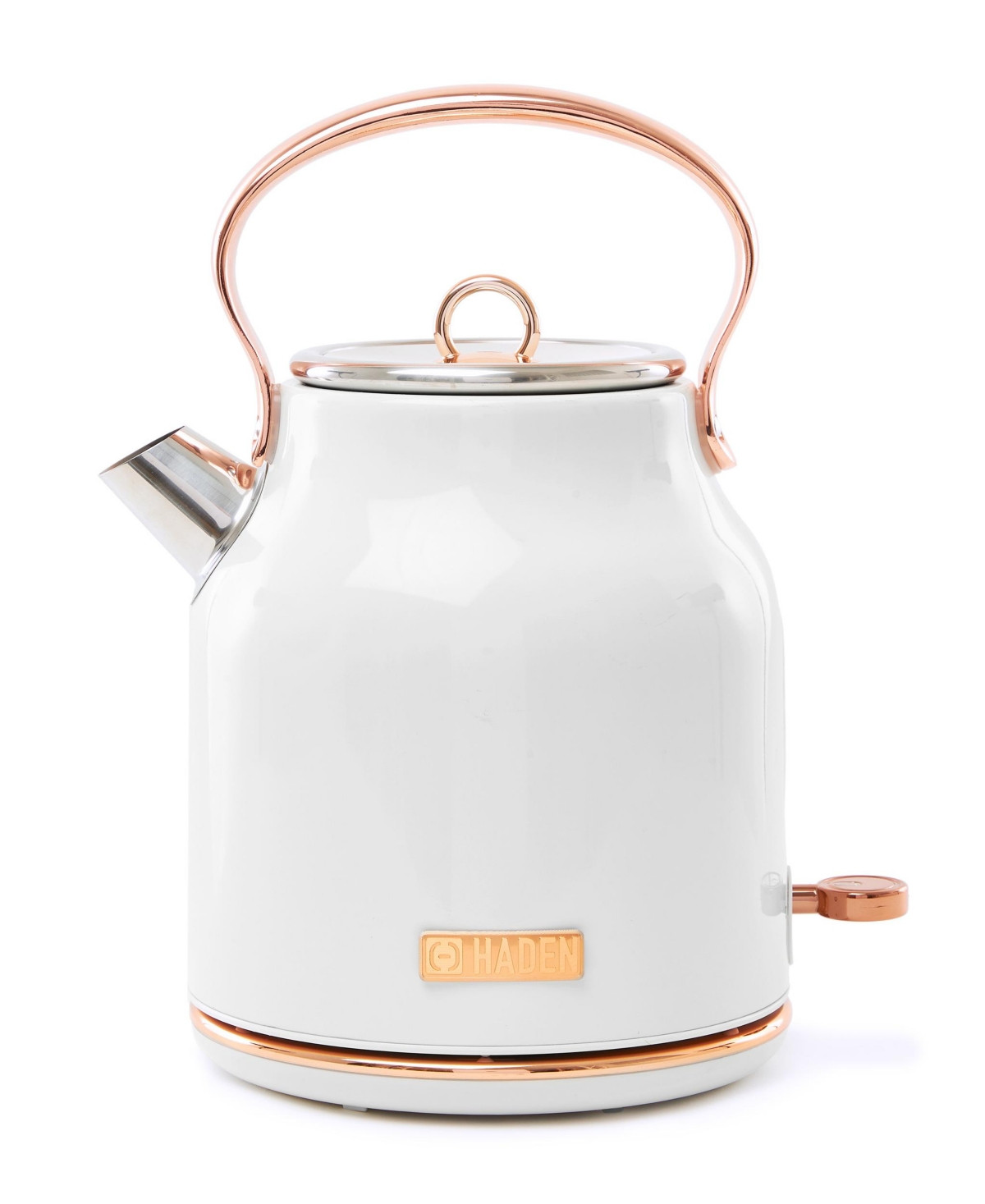 Haden Heritage 1.7 L-7 Cup Electric Kettle - Ivory/Copper | Macy's