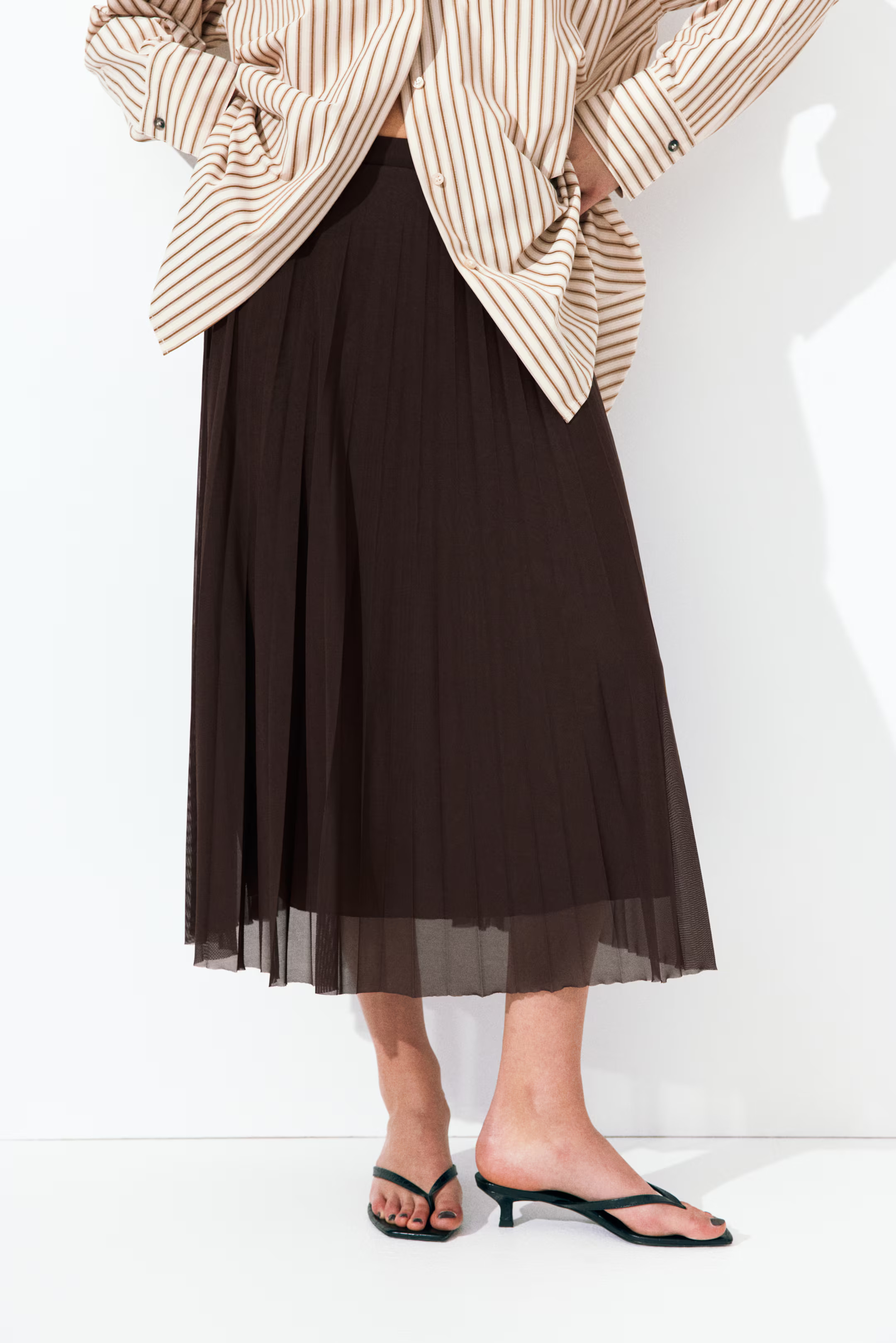 Pleated Mesh Skirt | H&M (US + CA)