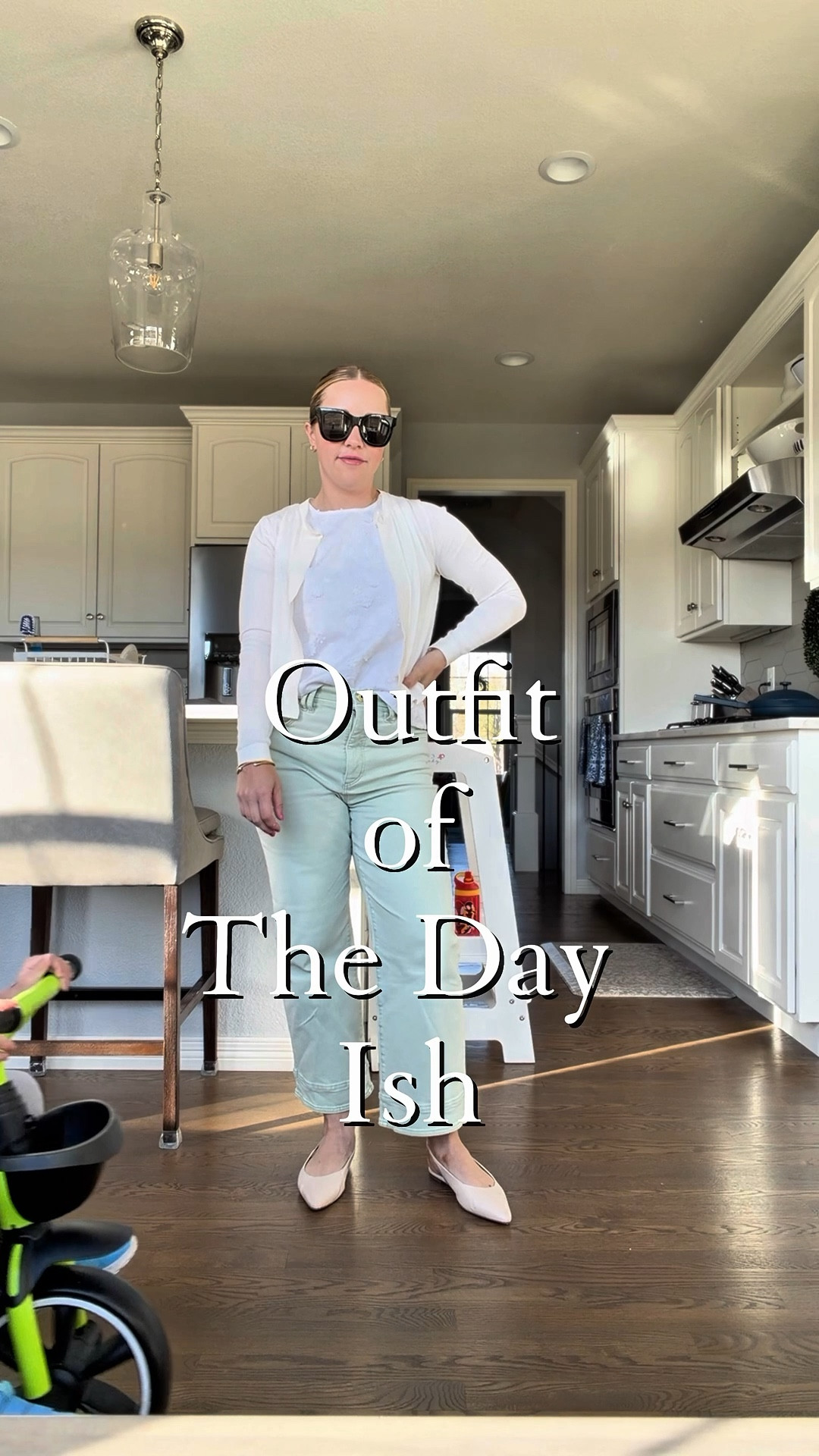 This aqua colored jean is so pretty! Wearing my true size small petite. 
Tank top has a daisy pattern and also comes in a light blue. Wearing my true size small petite. Slingbacks fit tts.

Spring outfit, wide leg jeans, workwear, petite outfit, petite jeans, Ann Taylor. 

#LTKSaleAlert #LTKootd #LTKPetite