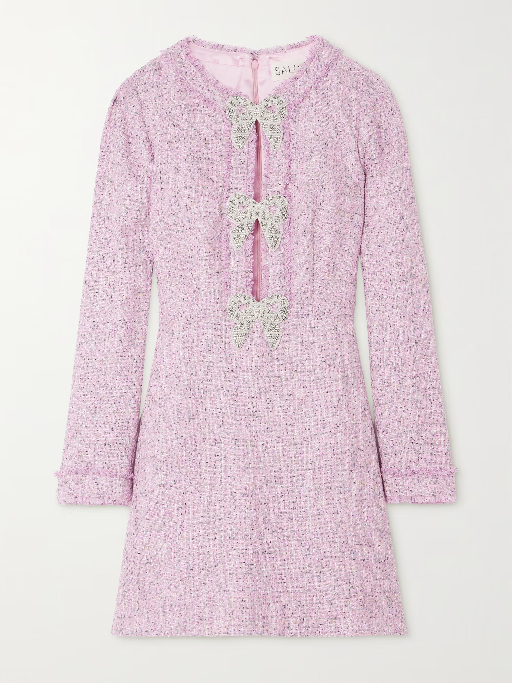 Camille embellished sequined bouclé-tweed mini dress | NET-A-PORTER (US)