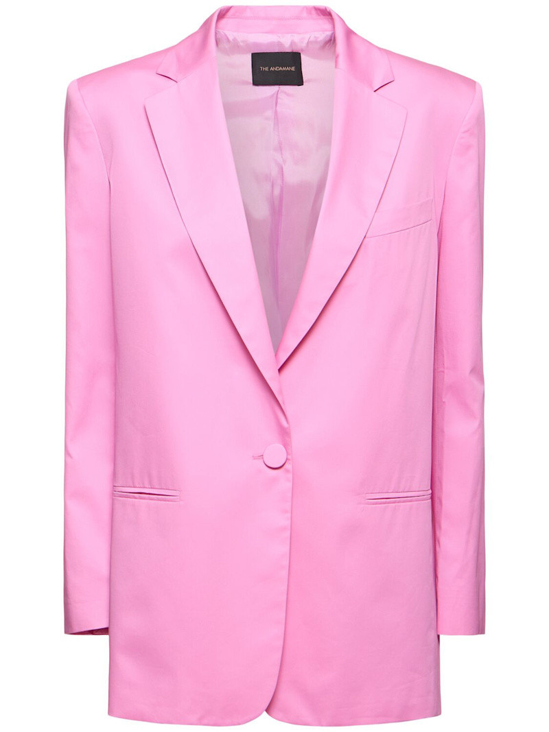 Guia cotton satin oversize blazer | Luisaviaroma