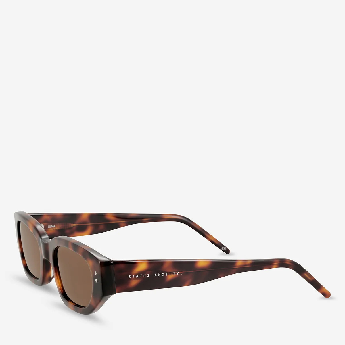 Luna Women's Brown Tort Sunglasses | Status Anxiety | Status Anxiety 
