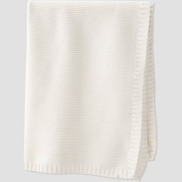 little Planet By Carter's Baby Organic Cotton Sweater Blanket - Cream | Target