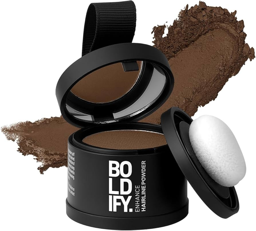 BOLDIFY Hairline Powder - Root Touch Up Hair Color for Gray Coverage - Bald Spot Concealing Hair ... | Amazon (US)