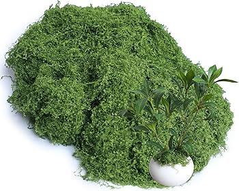 5.3oz Green Fake Moss Artificial Floral Moss Faux Plant for DIY Crafts Fairy Garden Pot Filler Va... | Amazon (US)