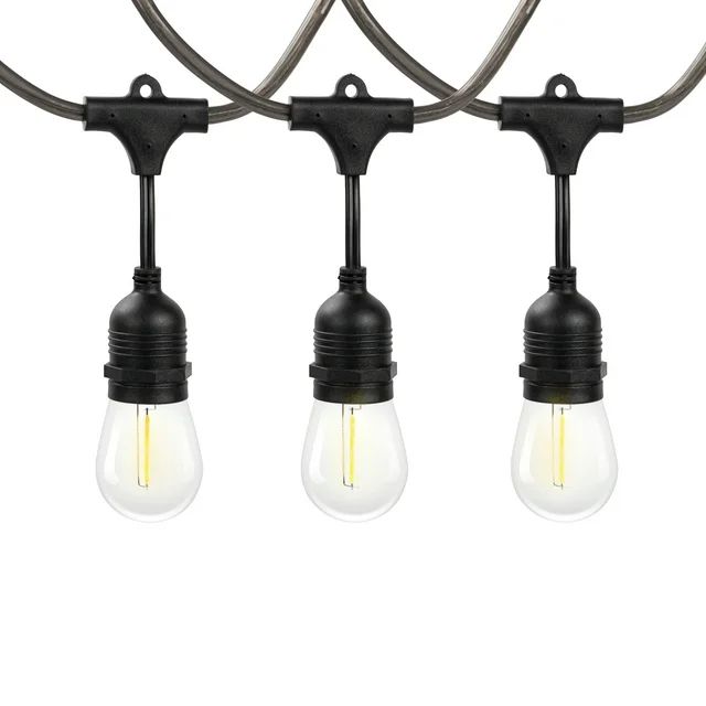 Better Homes & Gardens 12-Count 24FT Rope Lights Edison Bulbs Outdoor String Lights | Walmart (US)