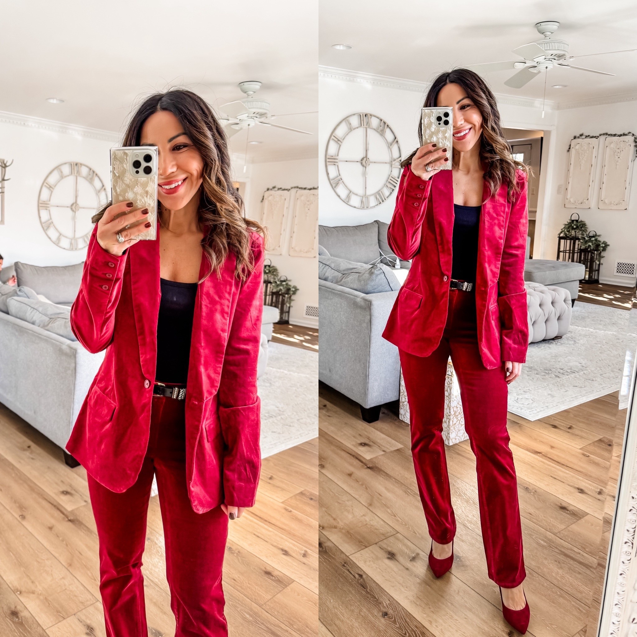 Embellished jeans  2P. Coated black pants 2P. Straight leg jeans 2P. Wide leg jeans 0P. Corduroy velvet pants 0P. Blazer XS. Cashmere turtleneck small. Blouse XS. Leopard cardigan XS. Fair isle sweater, medium.

tummy control jeans, petite jeans
Holiday outfit

#LTKPetite #LTKOver40 #LTKHoliday