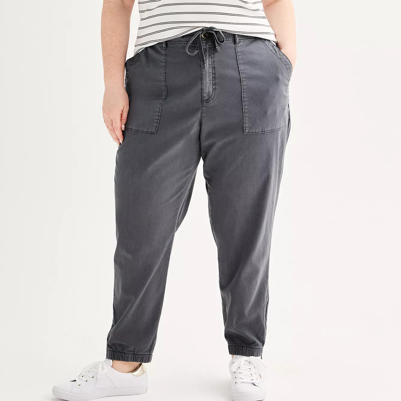 Plus Size Sonoma Goods For Life® Core Utility Jogger Pants | Kohl's