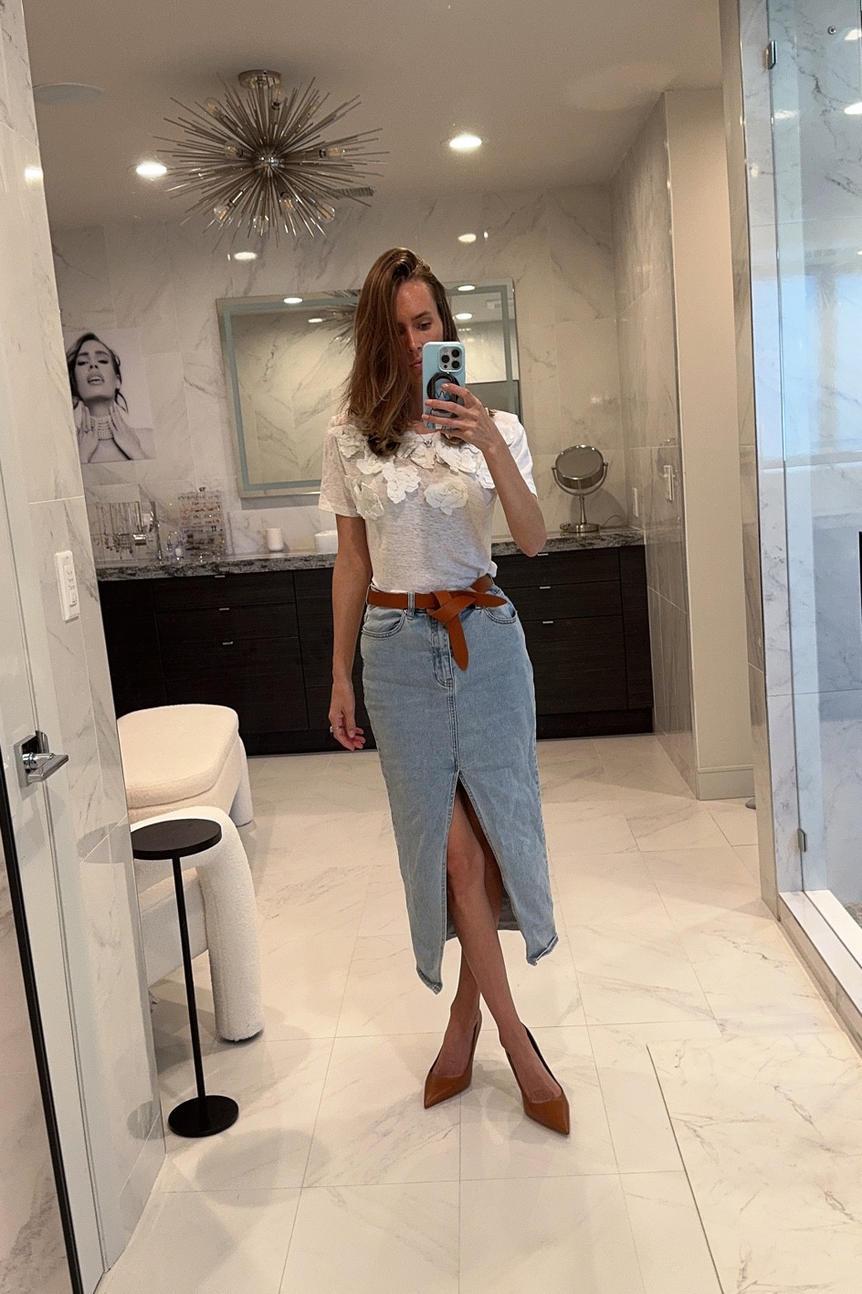 Trying out different denims is my new past time!

#denim #denimskirt #jcrew #midi #slitskirt #schutz #heels

#LTKstyletip #LTKSeasonal #LTKshoecrush