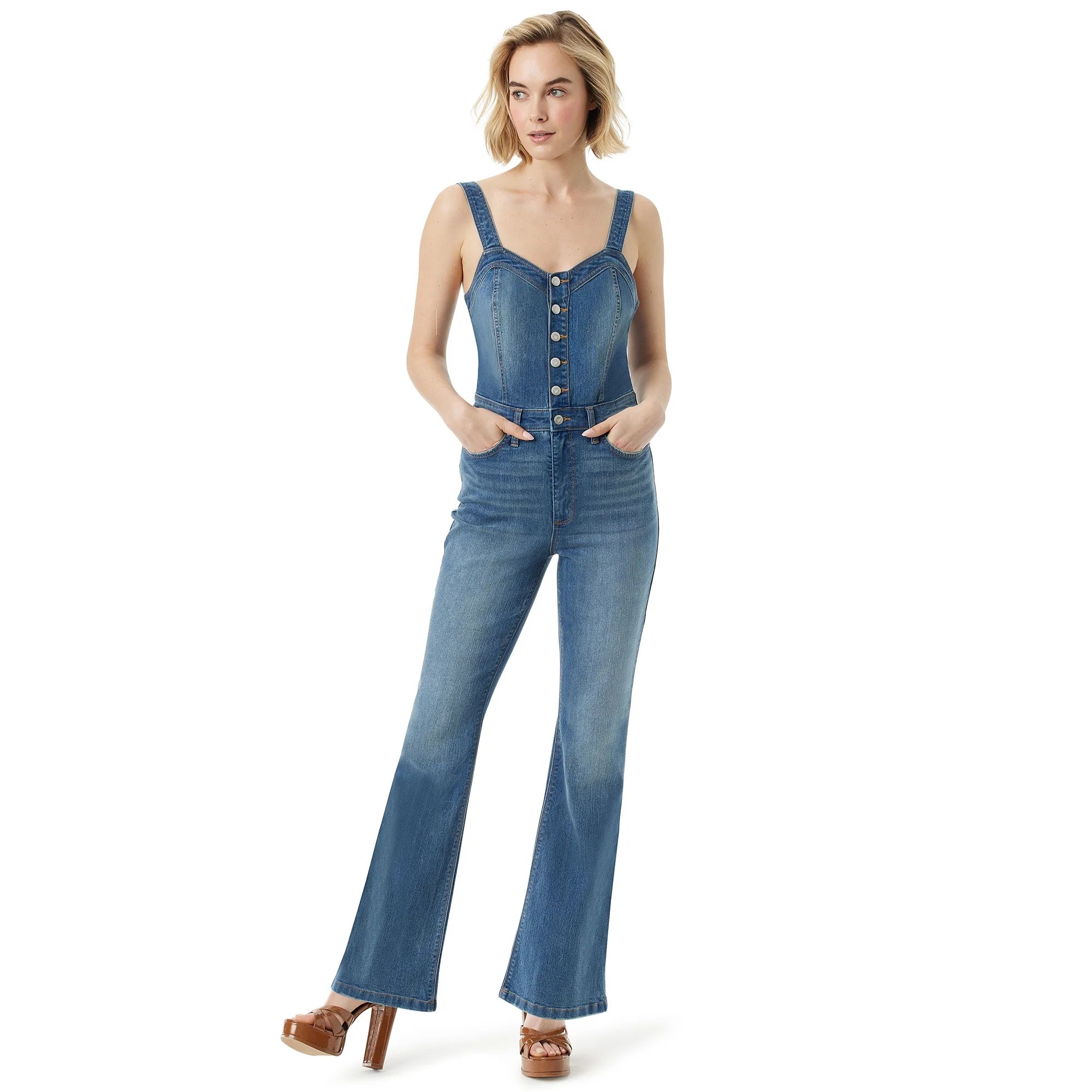 Jessica Simpson Women's and Women's Plus Sweetheart Overalls | Walmart (US)