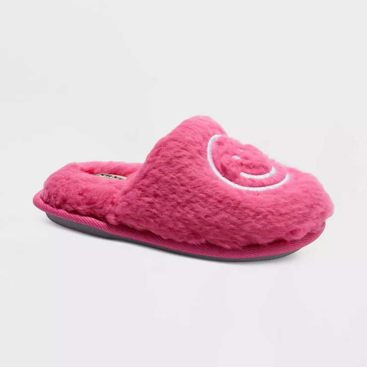 dluxe by dearfoams Kids' Happy Face Slide Slippers | Target