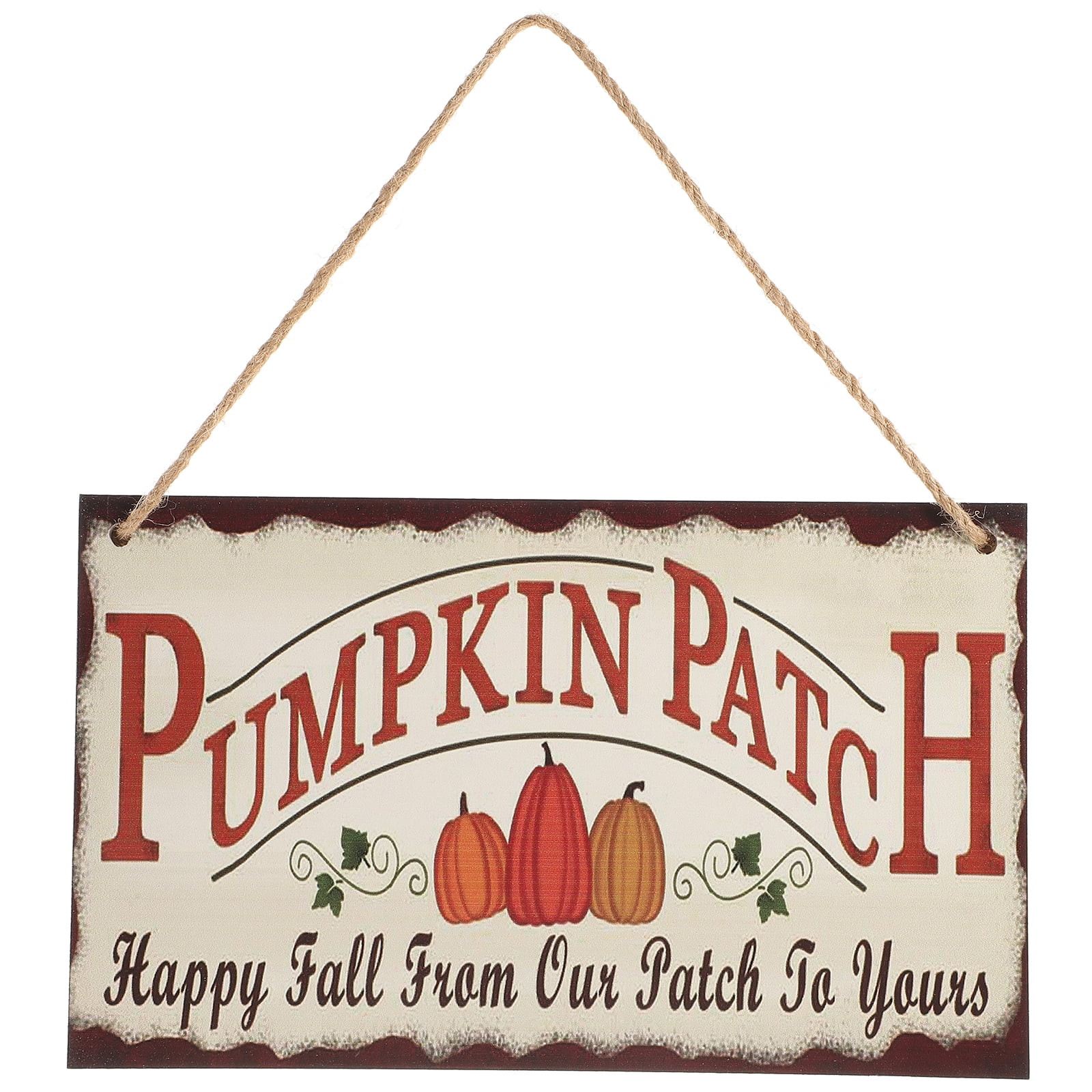 Indoor Outdoor Wooden Happy Harvest Festival Pumpkin Pattern Hanging Board Door Wall Signs Decor | Walmart (US)
