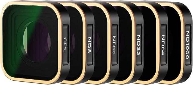 NEEWER ND Filter Set Compatible with GoPro Hero 11 Hero 10 Black Hero 9, 6 Pack (CPL/ND8/ND16/ND3... | Amazon (US)