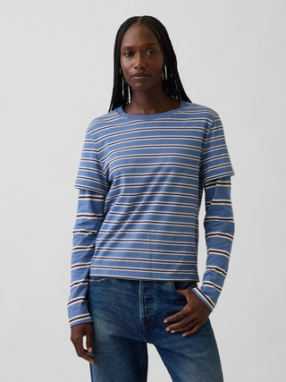 Organic Cotton VintageSoft Double-Layer T-Shirt | Gap (US)