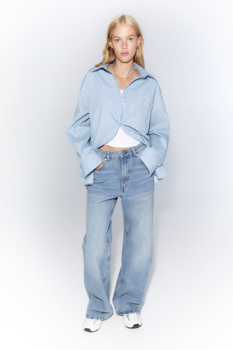 Oversized poplin shirt | H&M (UK, MY, IN, SG, PH, TW, HK)