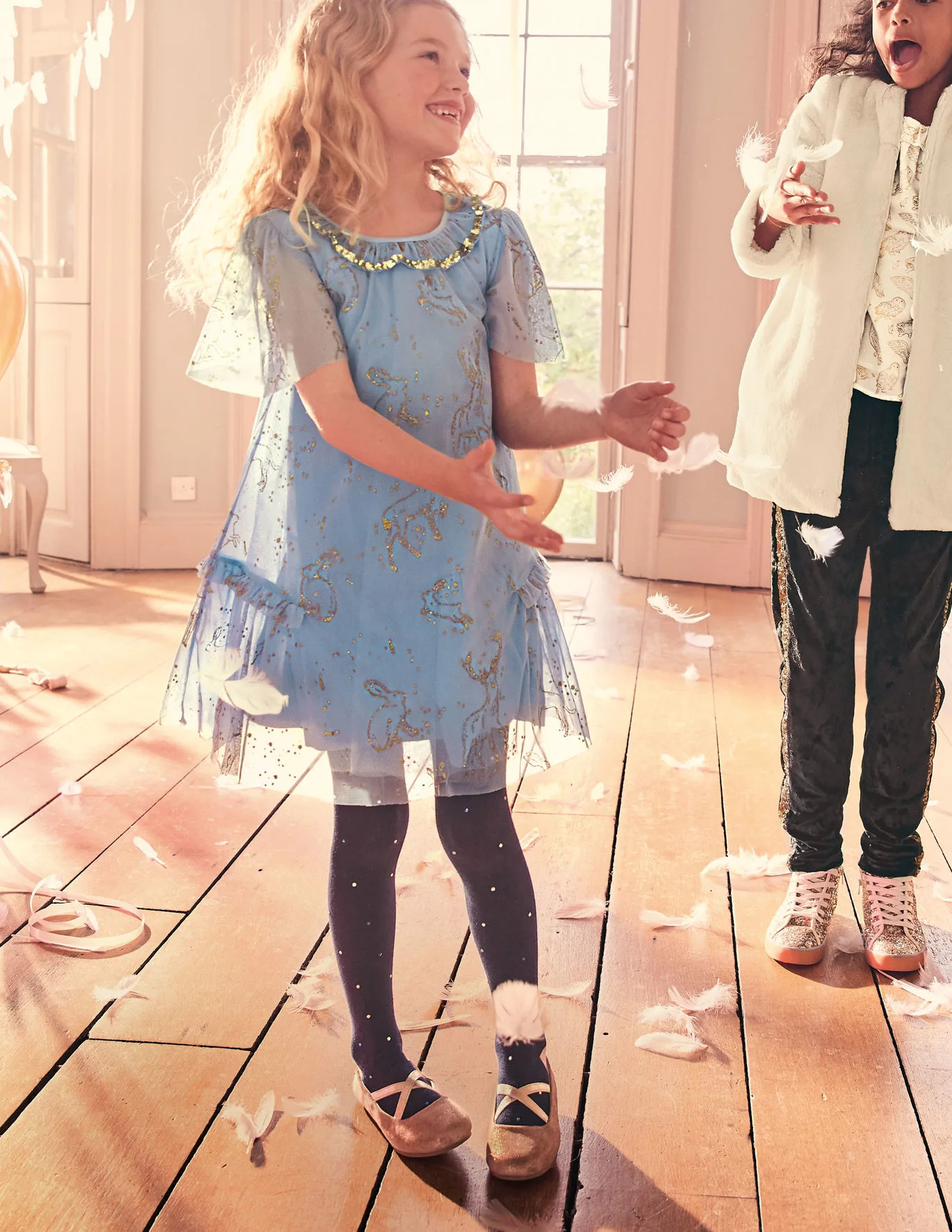 Patronus Party Dress - Mist Blue | Boden (US)