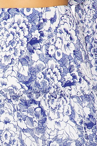 Floral Thea Skirt in White & Dark Cerulean | Revolve Clothing (Global)