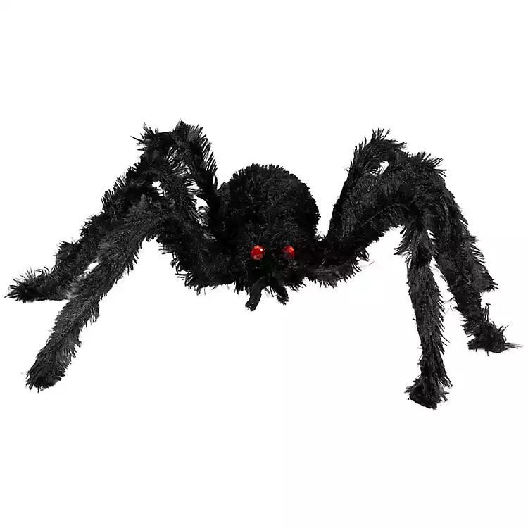 Black Fuzzy Spider with Bold Eyes | Kirkland's Home