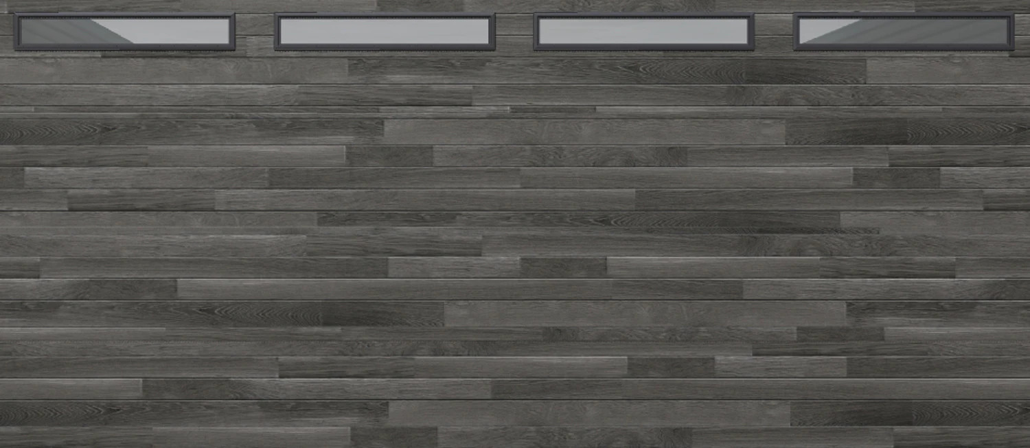 Wayne Dalton 8300 16-ft x 7-ft 12.12 R-Value Insulated Carbon Oak Double Garage Door with Windows one_size | WD8300CNTCOPNLS167 | Lowe's
