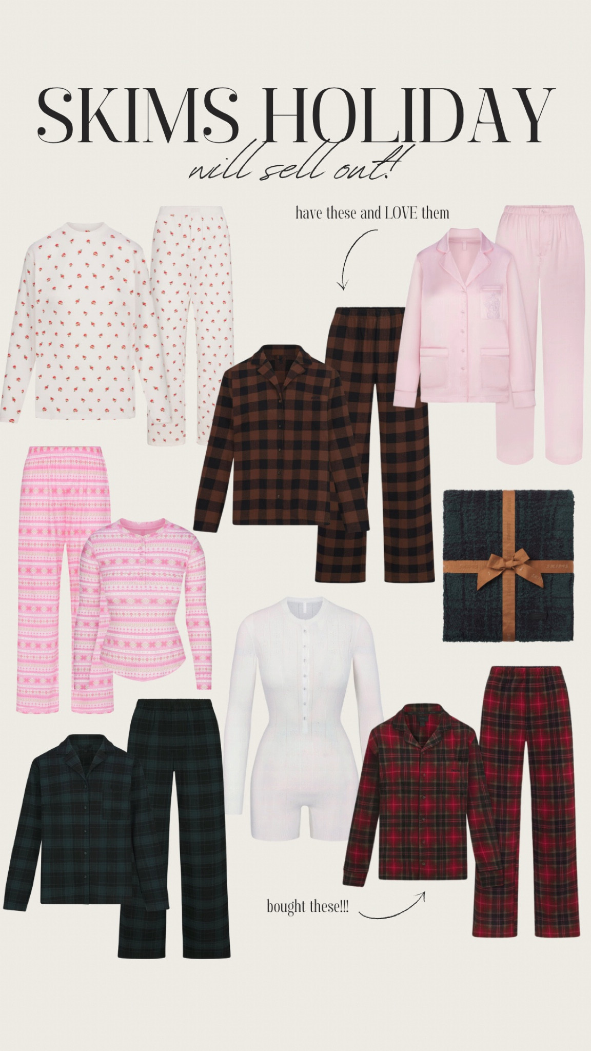 WILL SELL OUT! Best skims pj’s for the holidays! 

#LTKHoliday #LTKGiftGuide #LTKSeasonal