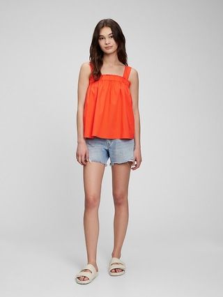 Tie-Back Babydoll Tank Top | Gap (US)