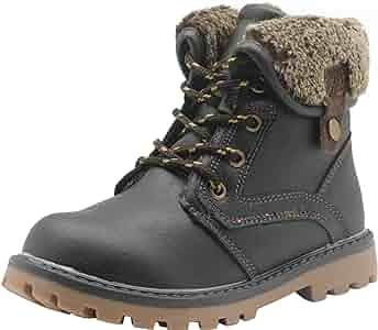 Apakowa New Boy's Autumn Winter Snow Boots (Toddler/Little Kid) | Amazon (US)